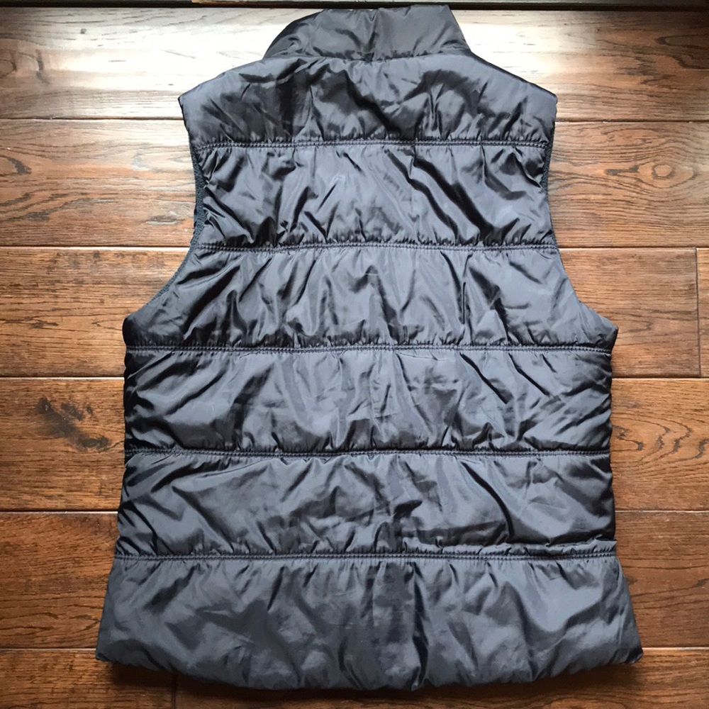 American Eagle navy blue puffer vest button up - Picture 7 of 7